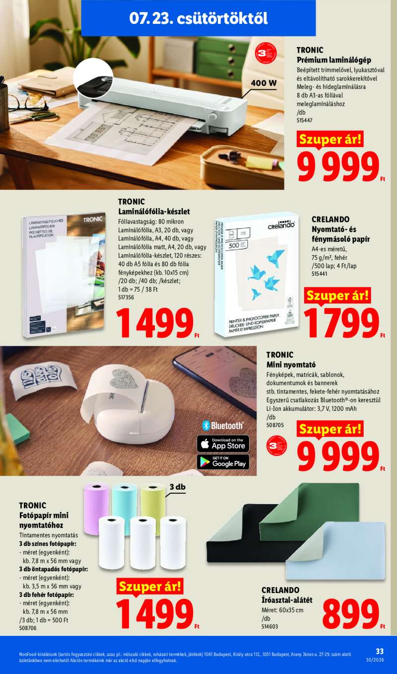 Lidl Érvényes 07.23-tól 33 oldal