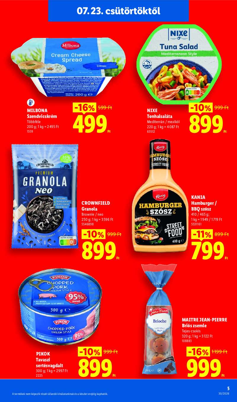 Lidl Érvényes 07.23-tól 5 oldal