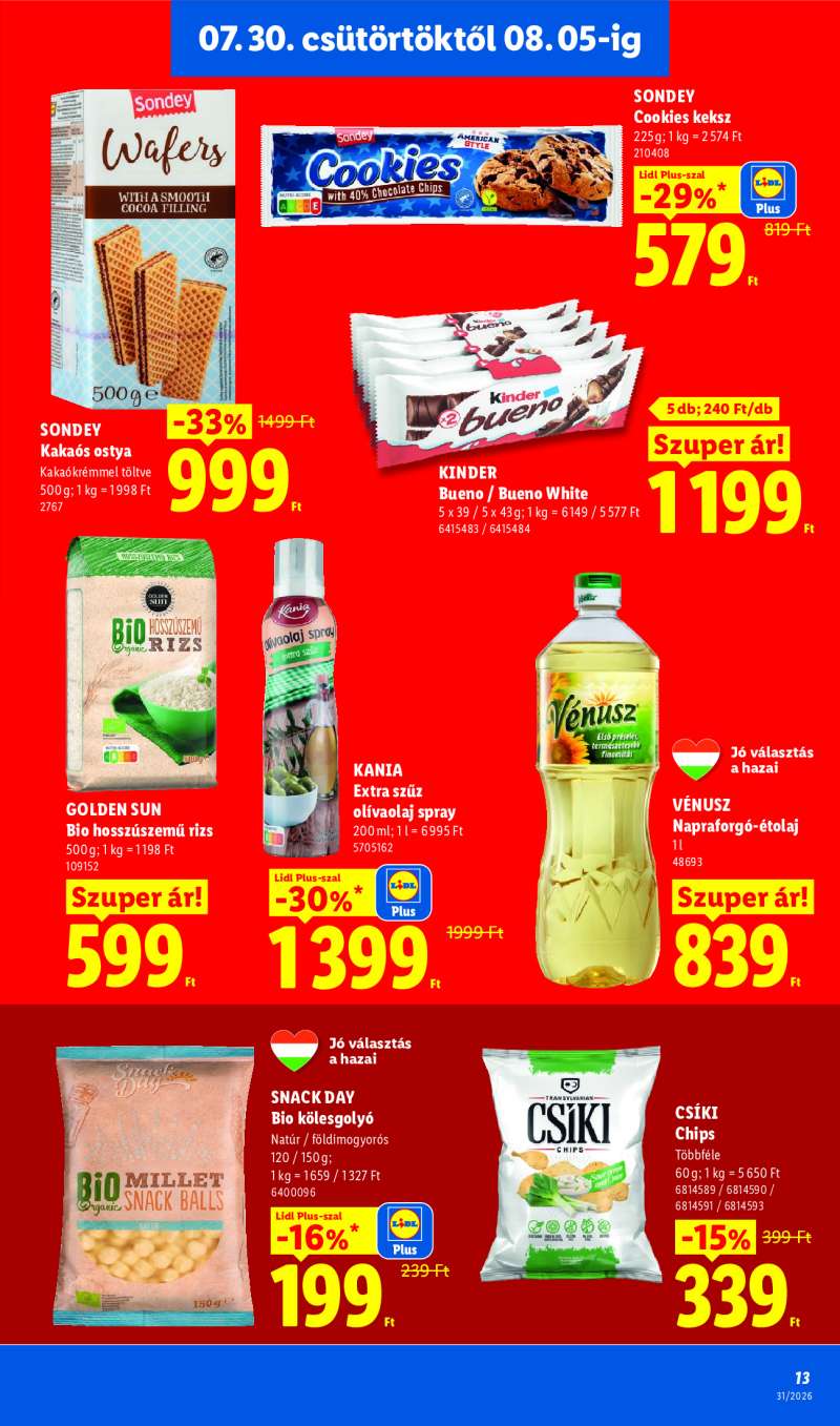 Lidl Érvényes 07.30-tól 13 oldal