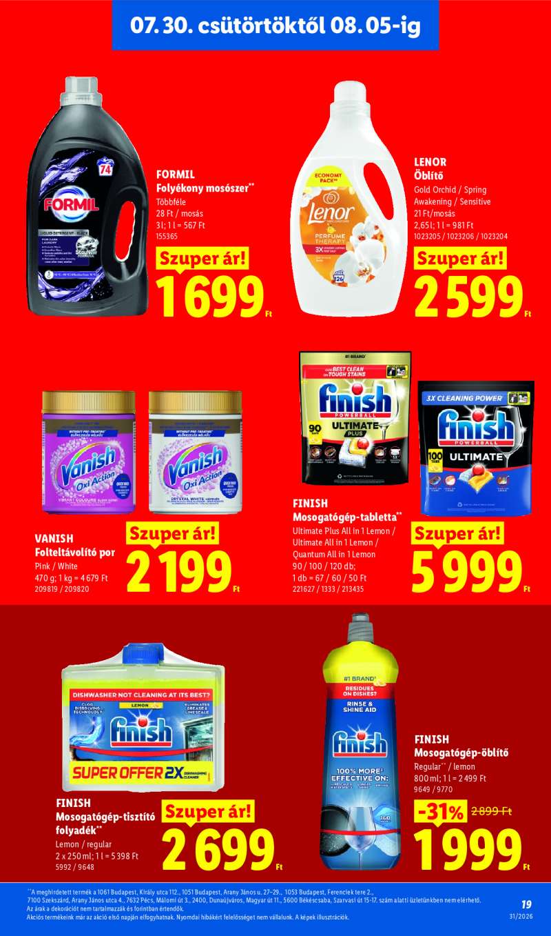 Lidl Érvényes 07.30-tól 19 oldal