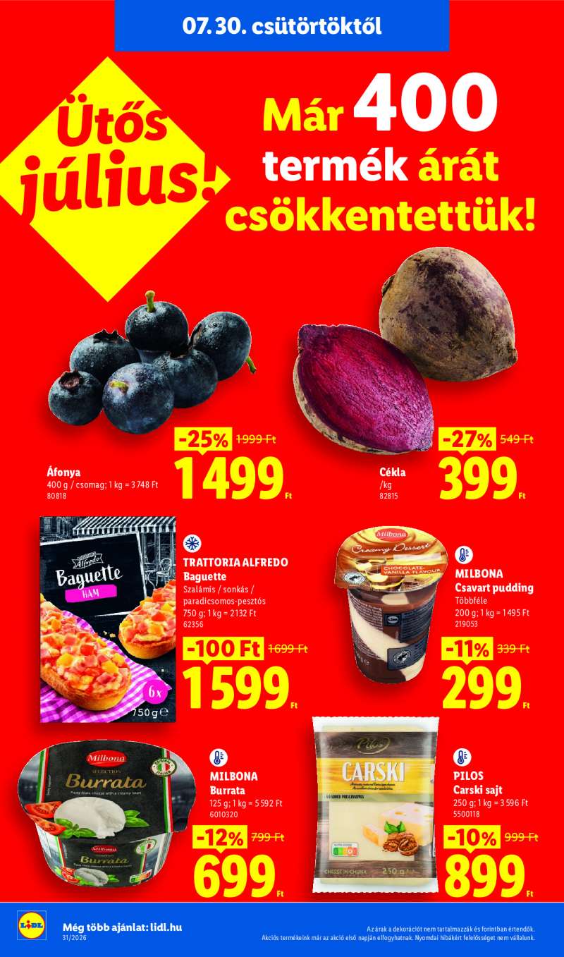 Lidl Érvényes 07.30-tól 2 oldal