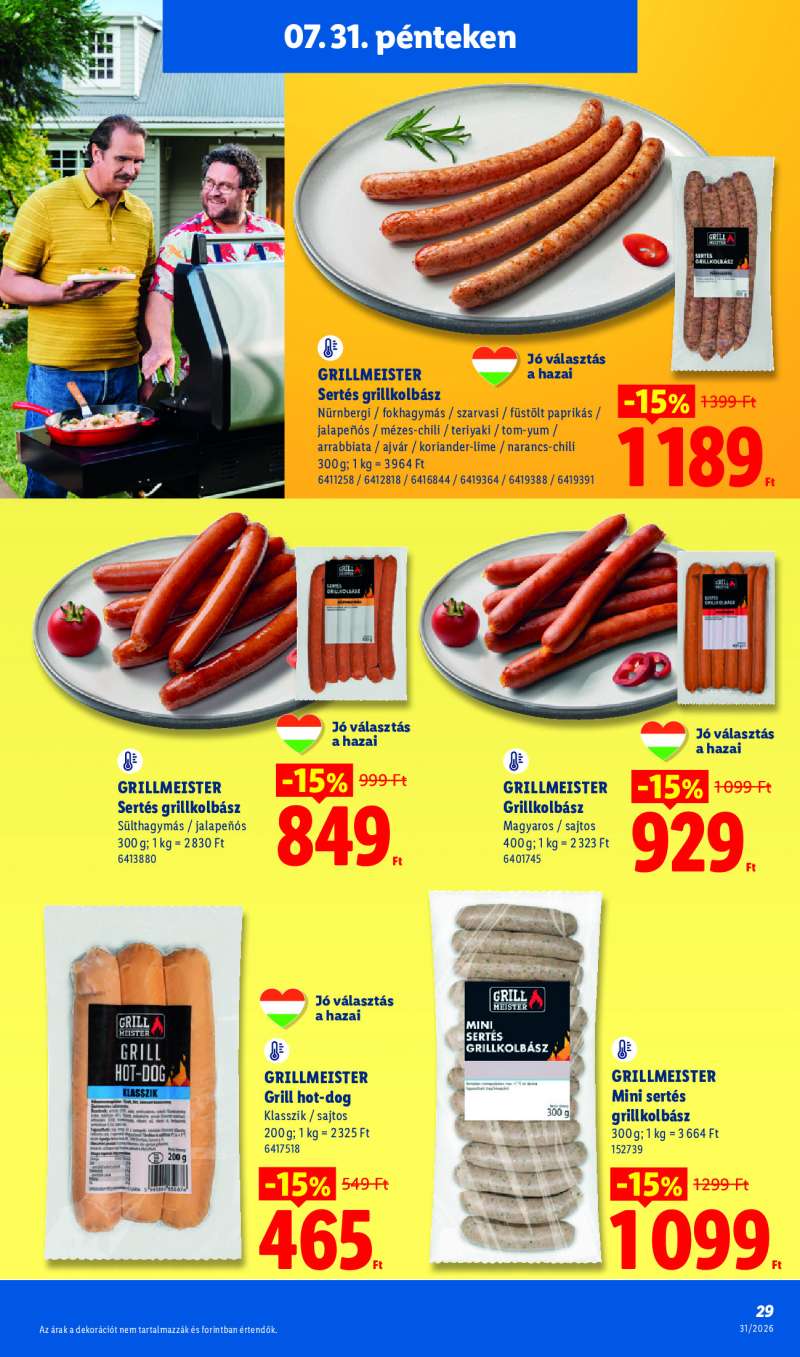 Lidl Érvényes 07.30-tól 29 oldal