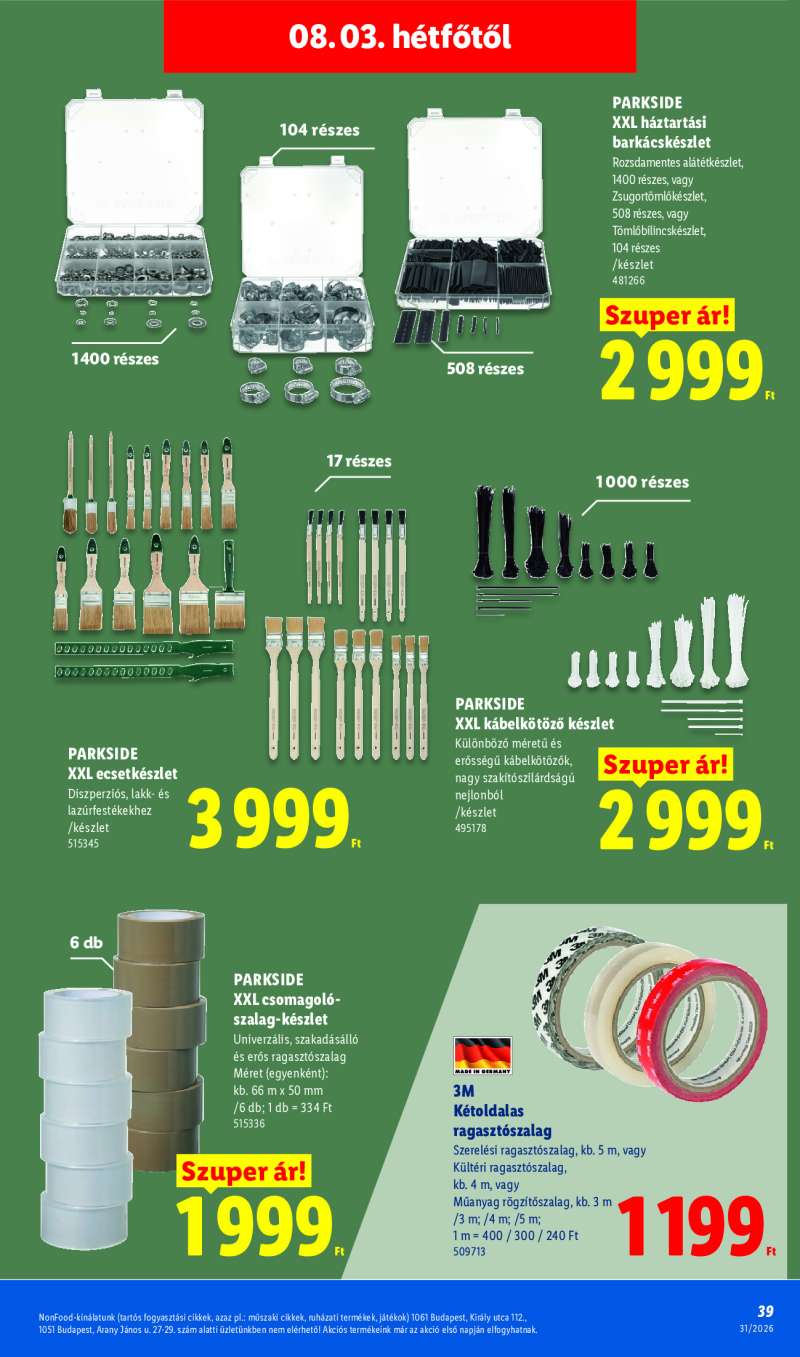 Lidl Érvényes 07.30-tól 39 oldal