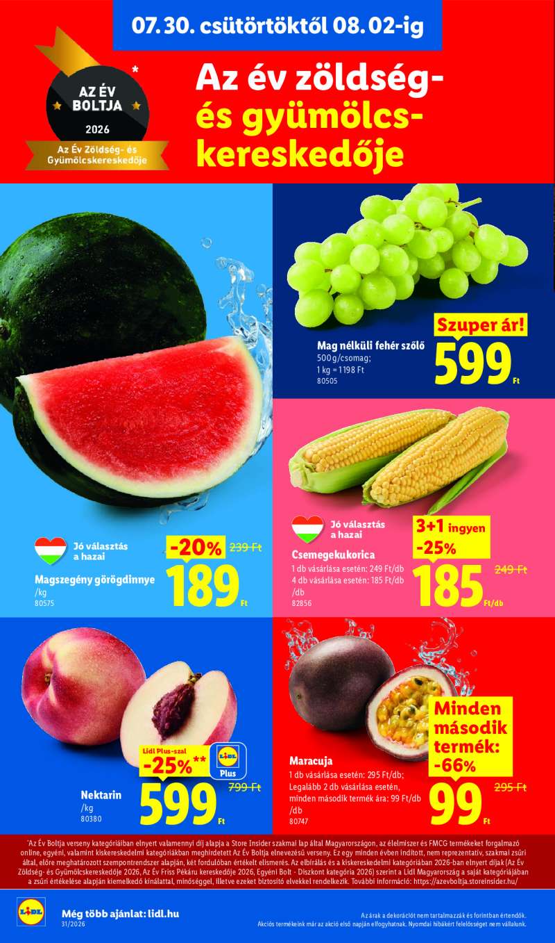 Lidl Érvényes 07.30-tól 4 oldal
