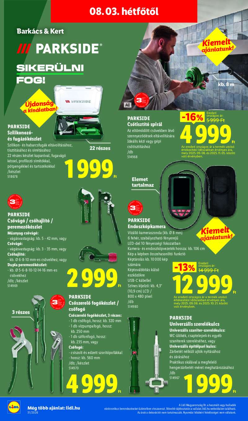 Lidl Érvényes 08.01-től 10 oldal