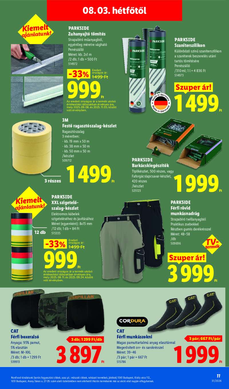 Lidl Érvényes 08.01-től 11 oldal