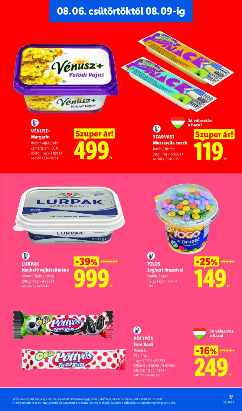 Lidl Érvényes 08.06-tól 11 oldal