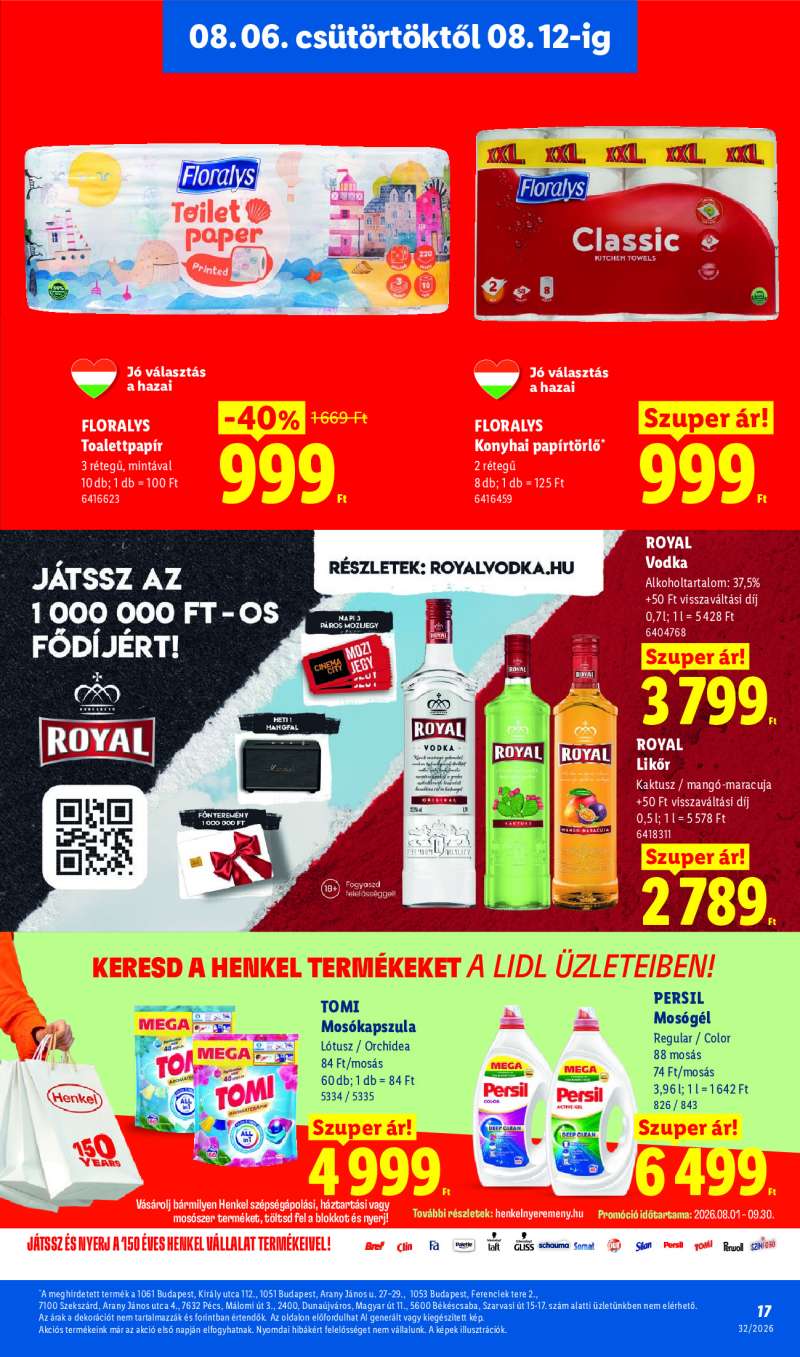 Lidl Érvényes 08.06-tól 17 oldal