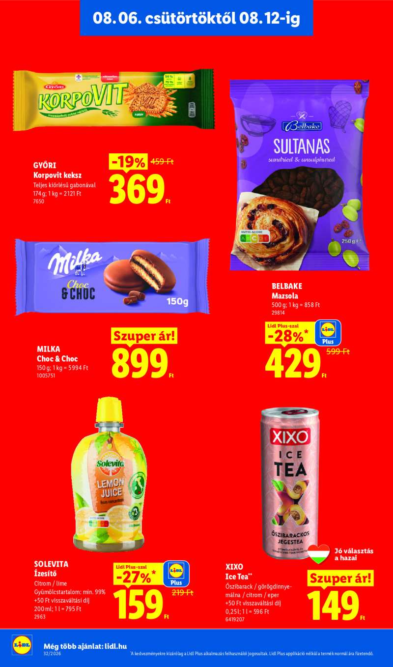 Lidl Érvényes 08.06-tól 18 oldal