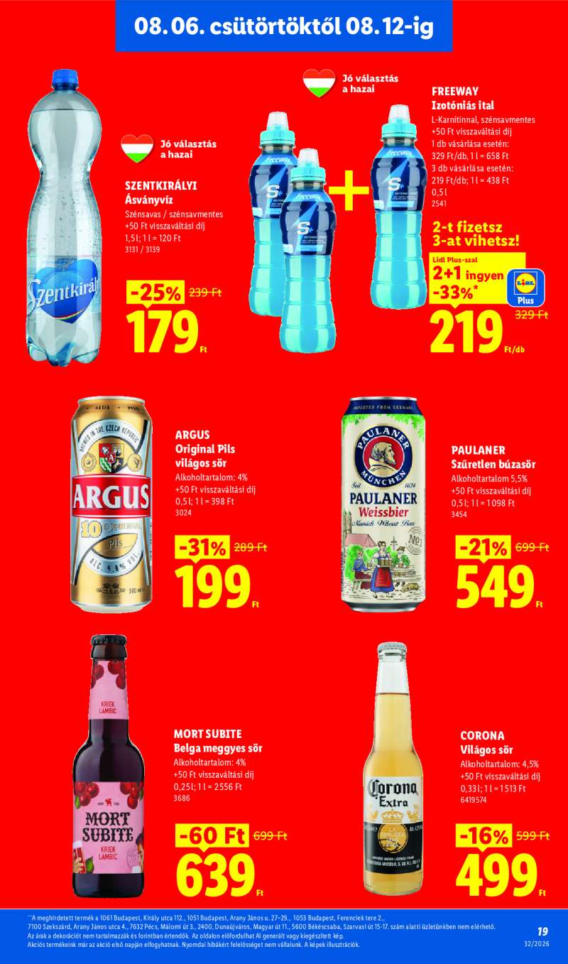 Lidl Érvényes 08.06-tól 19 oldal