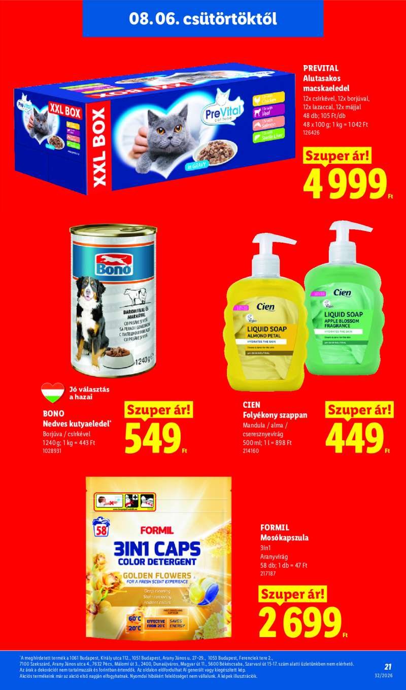 Lidl Érvényes 08.06-tól 21 oldal