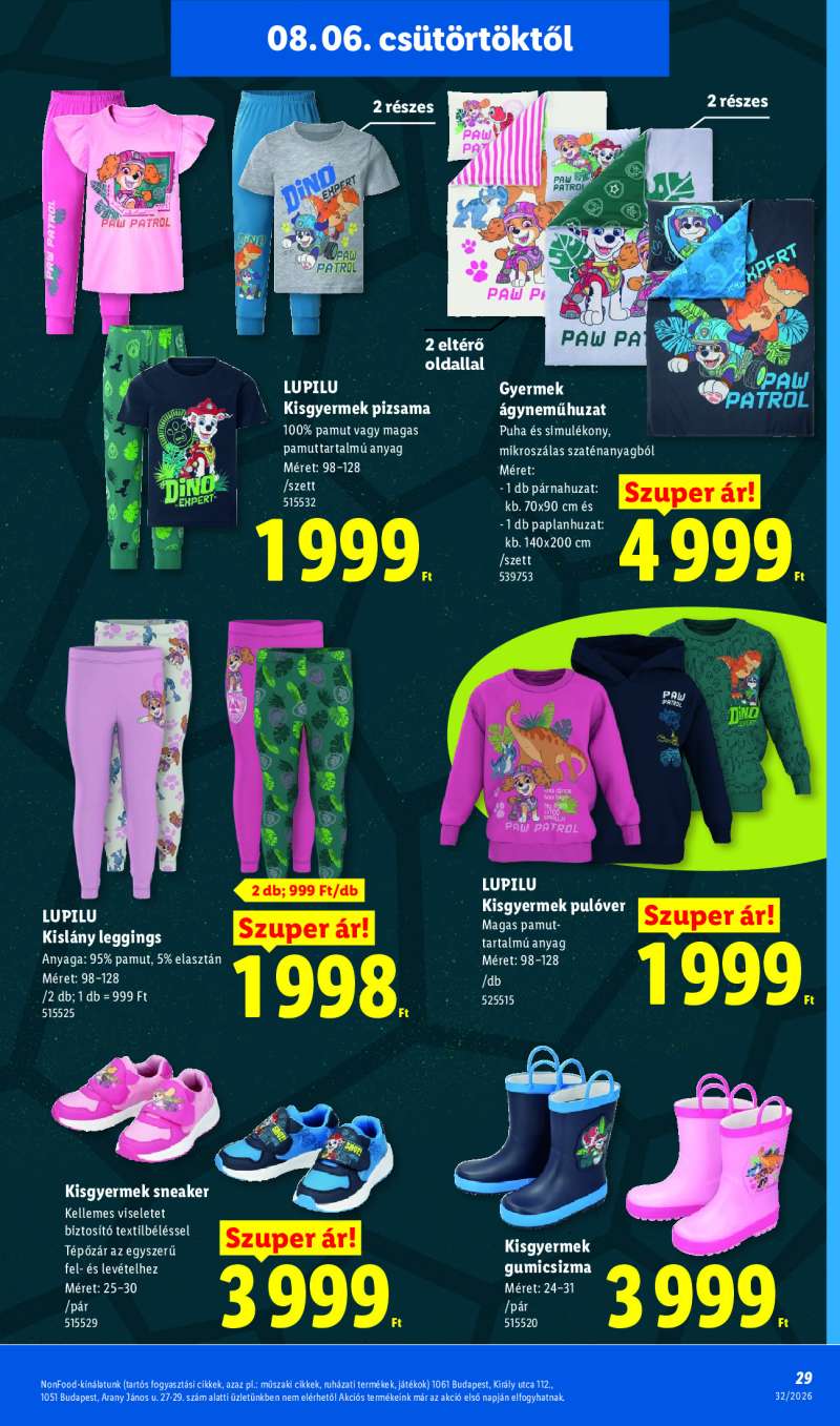 Lidl Érvényes 08.06-tól 29 oldal