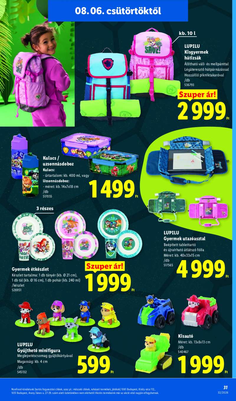 Lidl Érvényes 08.06-tól 31 oldal