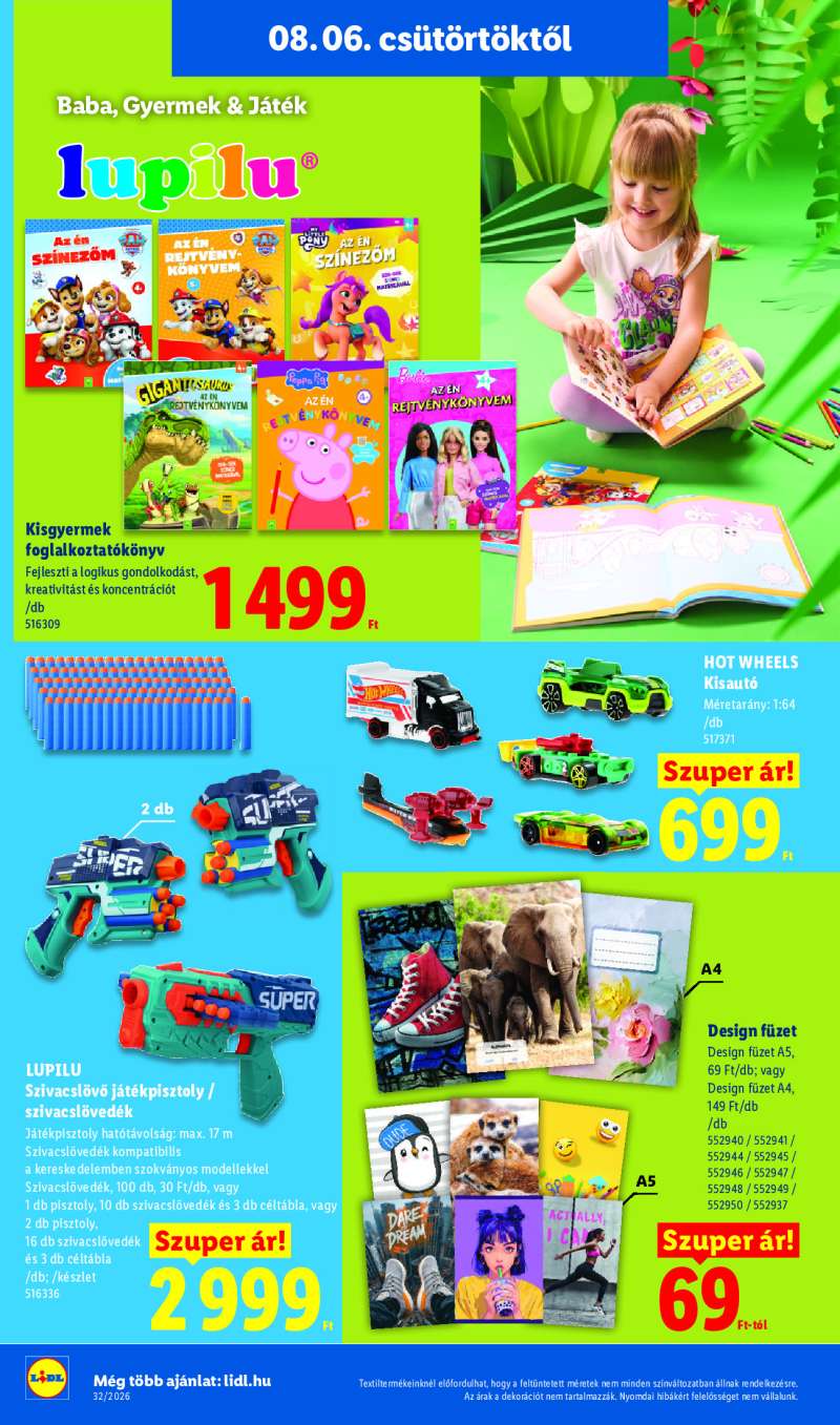 Lidl Érvényes 08.06-tól 32 oldal
