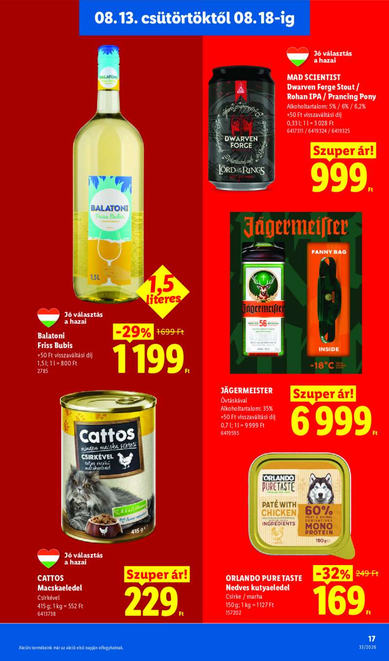 Lidl Érvényes 08.13-tól 17 oldal