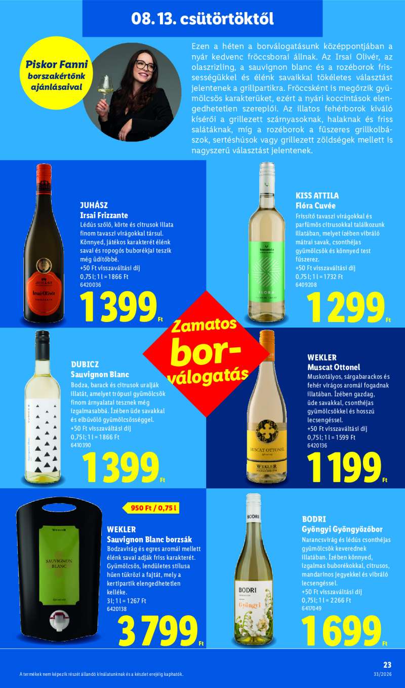 Lidl Érvényes 08.13-tól 23 oldal