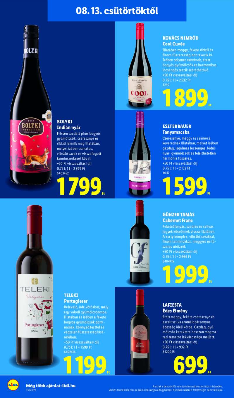 Lidl Érvényes 08.13-tól 26 oldal