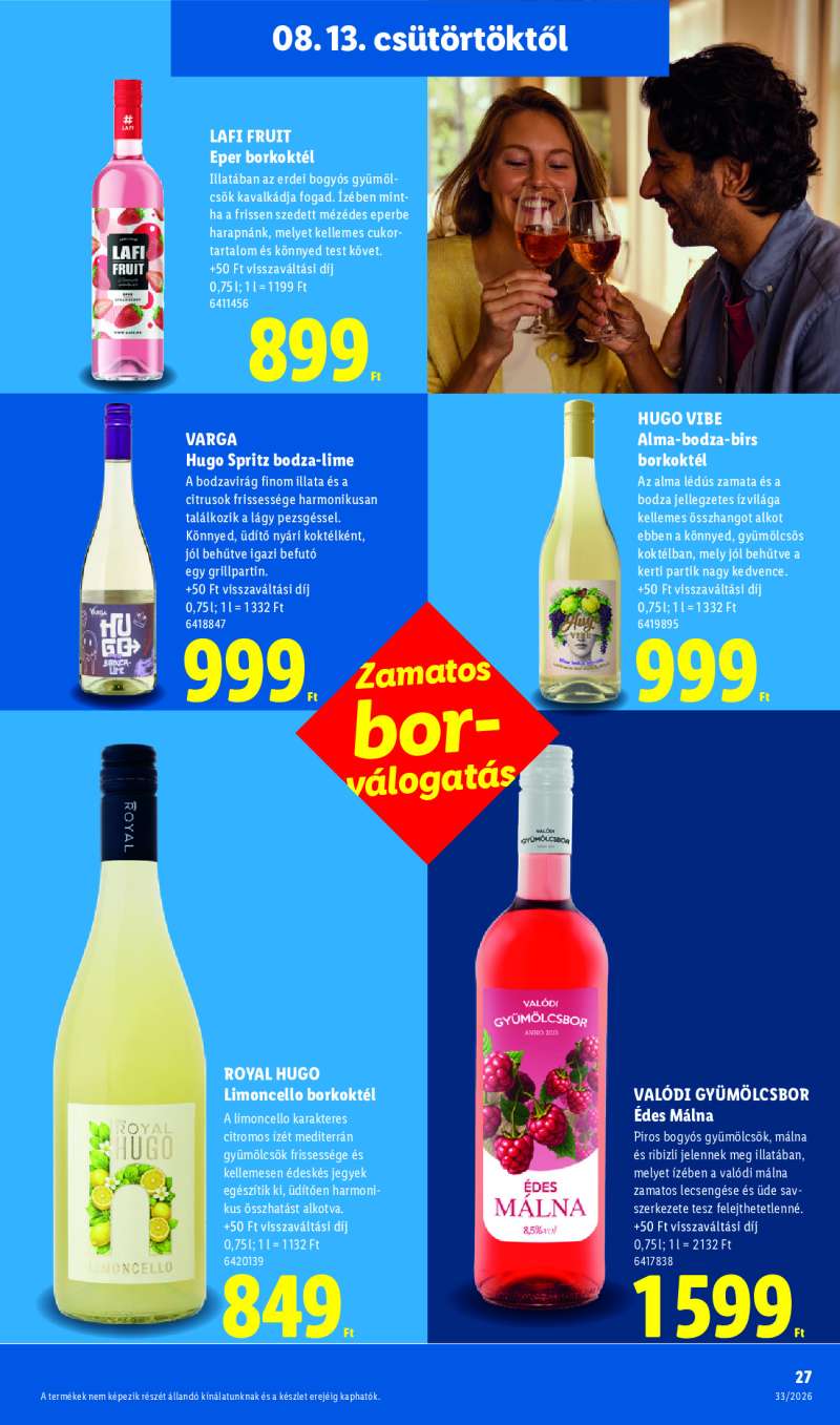 Lidl Érvényes 08.13-tól 27 oldal