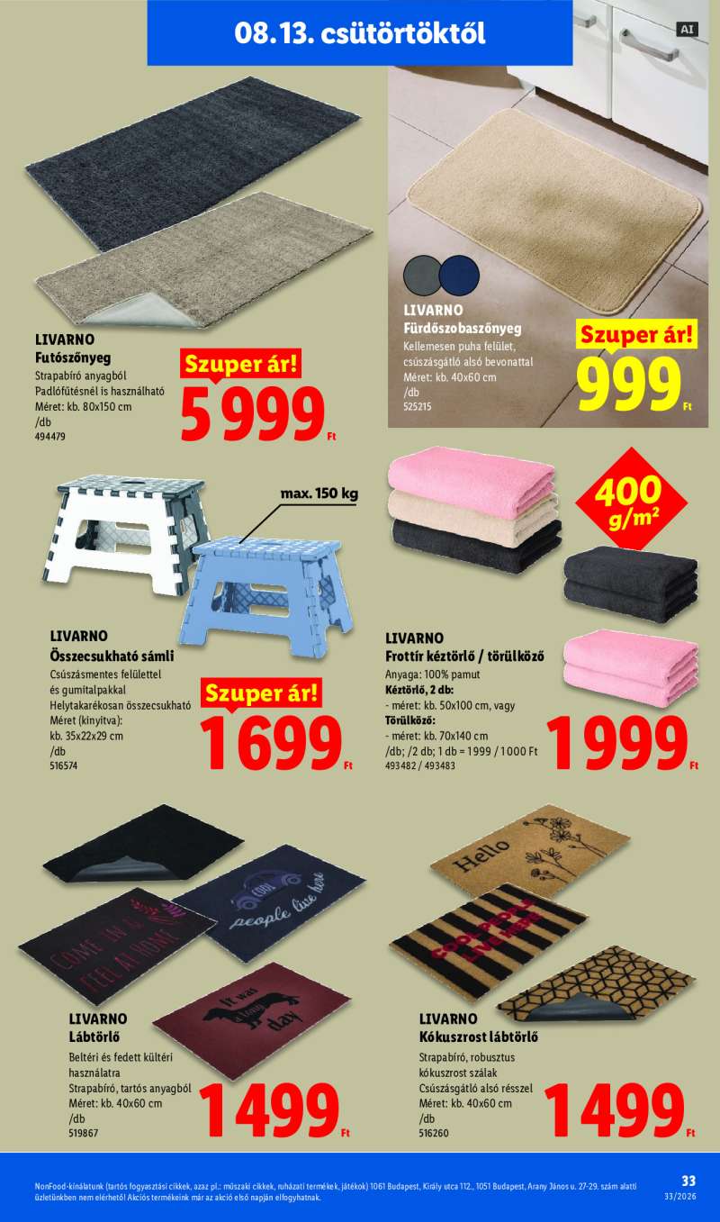 Lidl Érvényes 08.13-tól 33 oldal