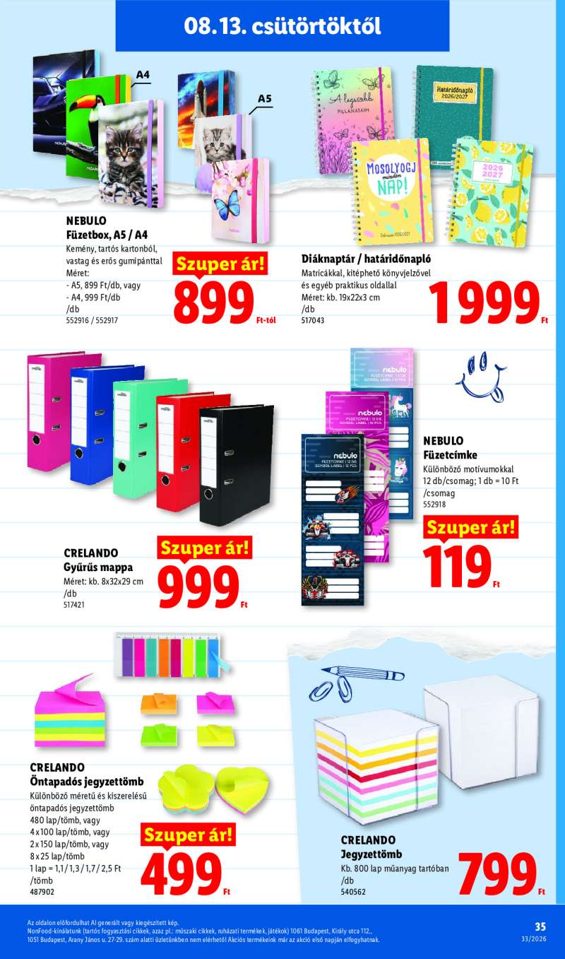 Lidl Érvényes 08.13-tól 35 oldal