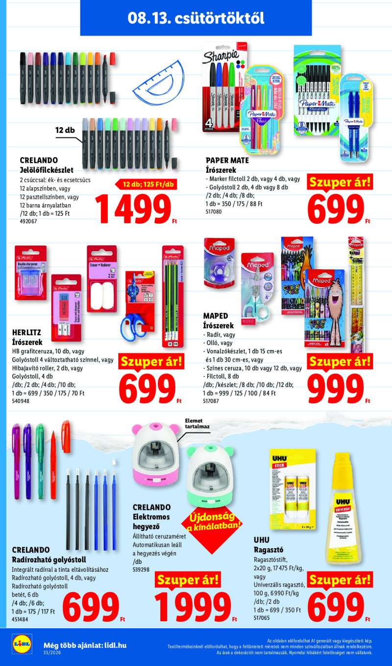 Lidl Érvényes 08.13-tól 36 oldal