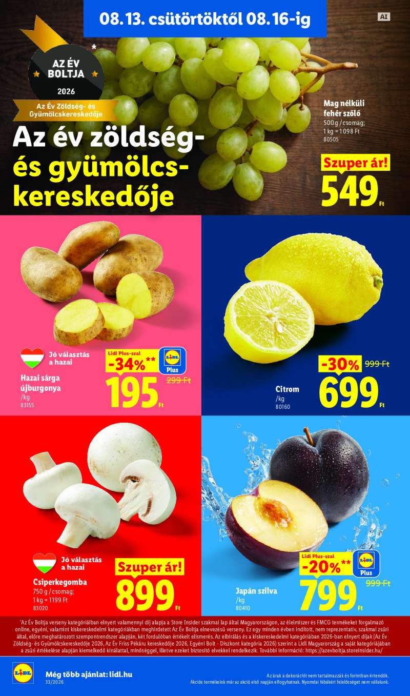 Lidl Érvényes 08.13-tól 4 oldal