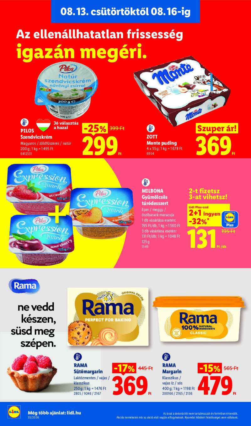 Lidl Érvényes 08.13-tól 8 oldal