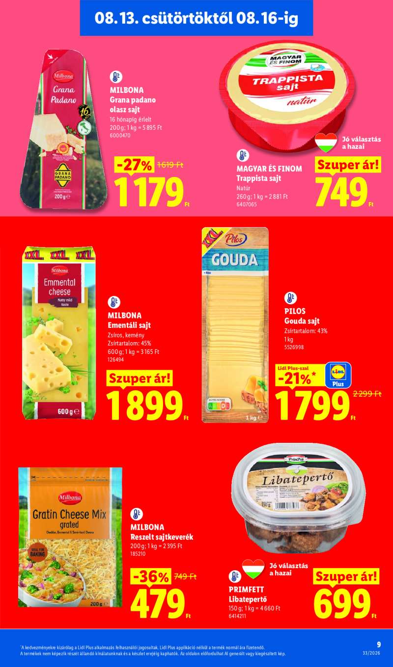 Lidl Érvényes 08.13-tól 9 oldal