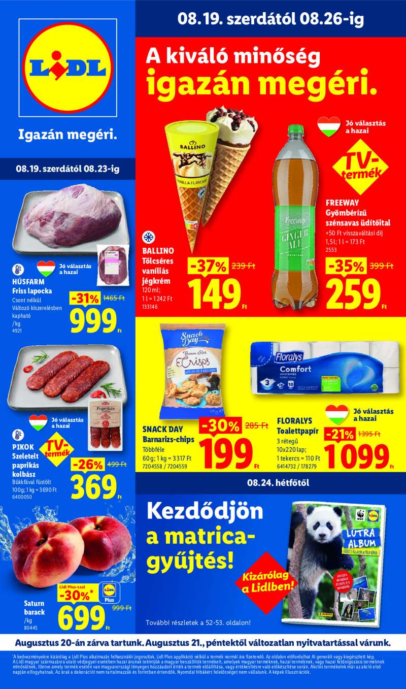 Lidl Érvényes 08.19-től 1 oldal