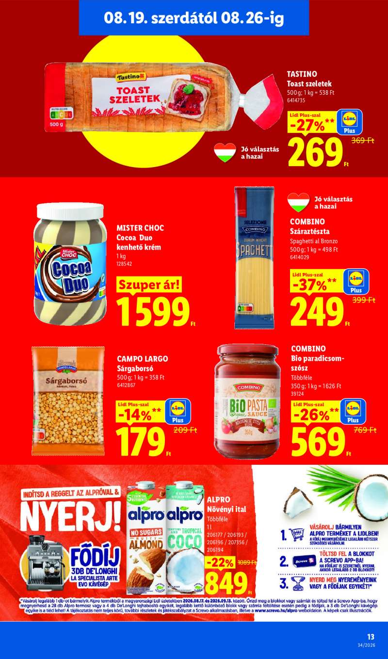 Lidl Érvényes 08.19-től 13 oldal