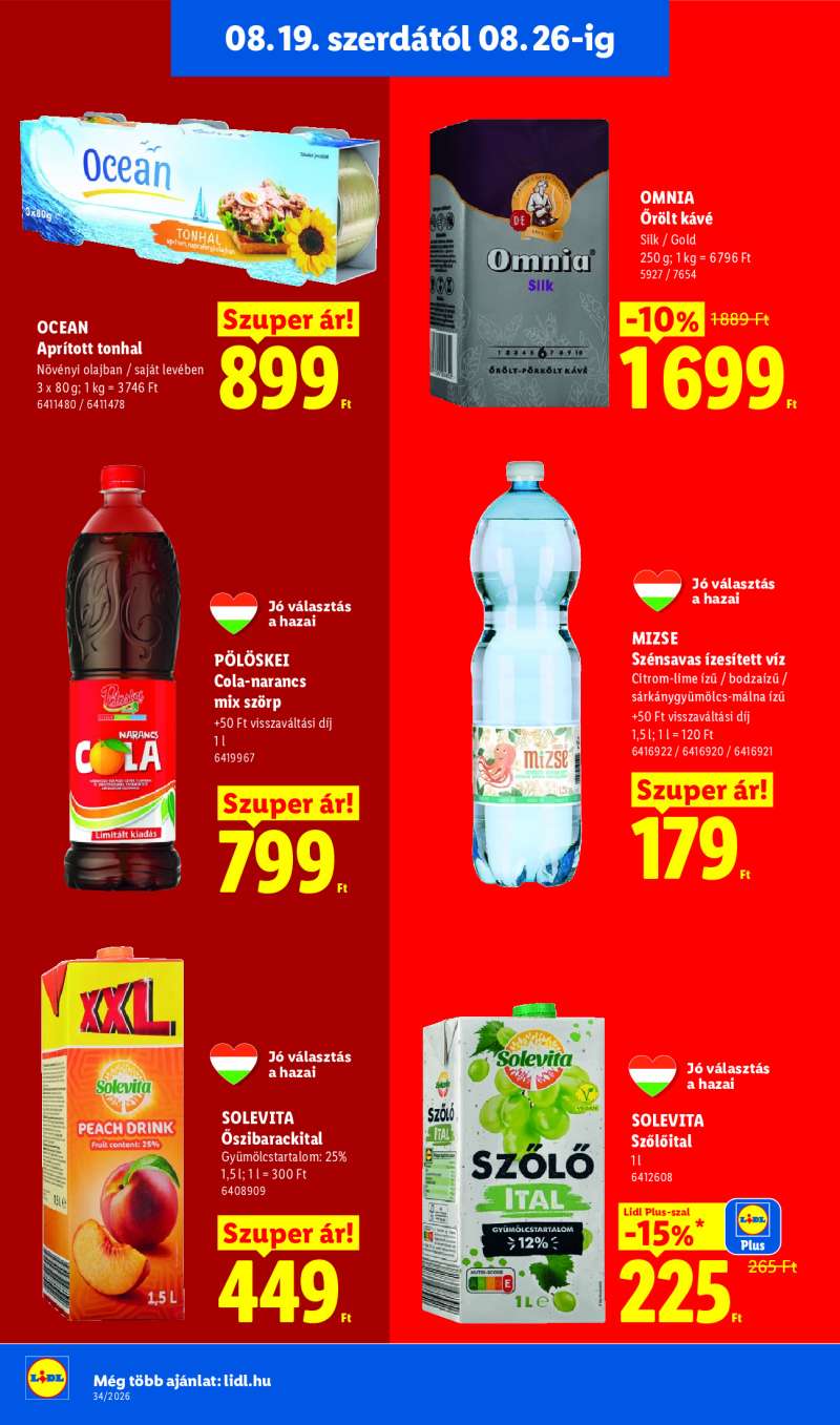 Lidl Érvényes 08.19-től 14 oldal