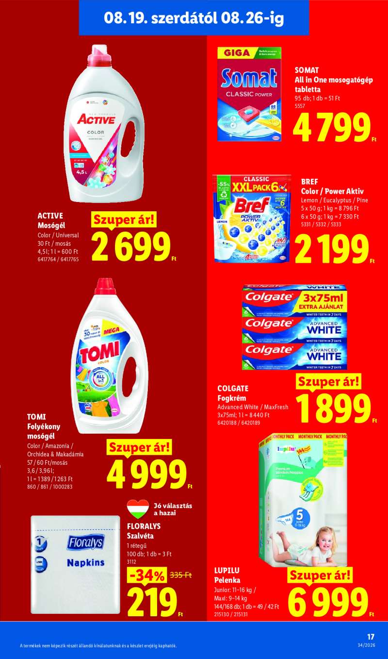 Lidl Érvényes 08.19-től 17 oldal