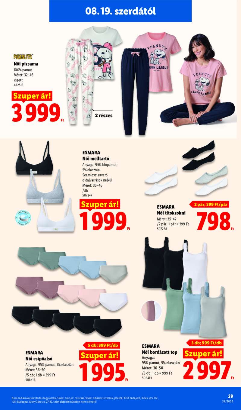 Lidl Érvényes 08.19-től 29 oldal