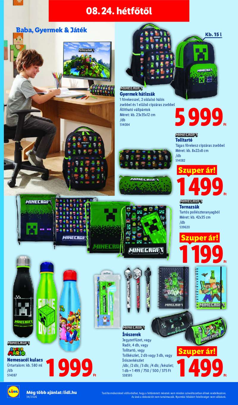 Lidl Érvényes 08.19-től 40 oldal