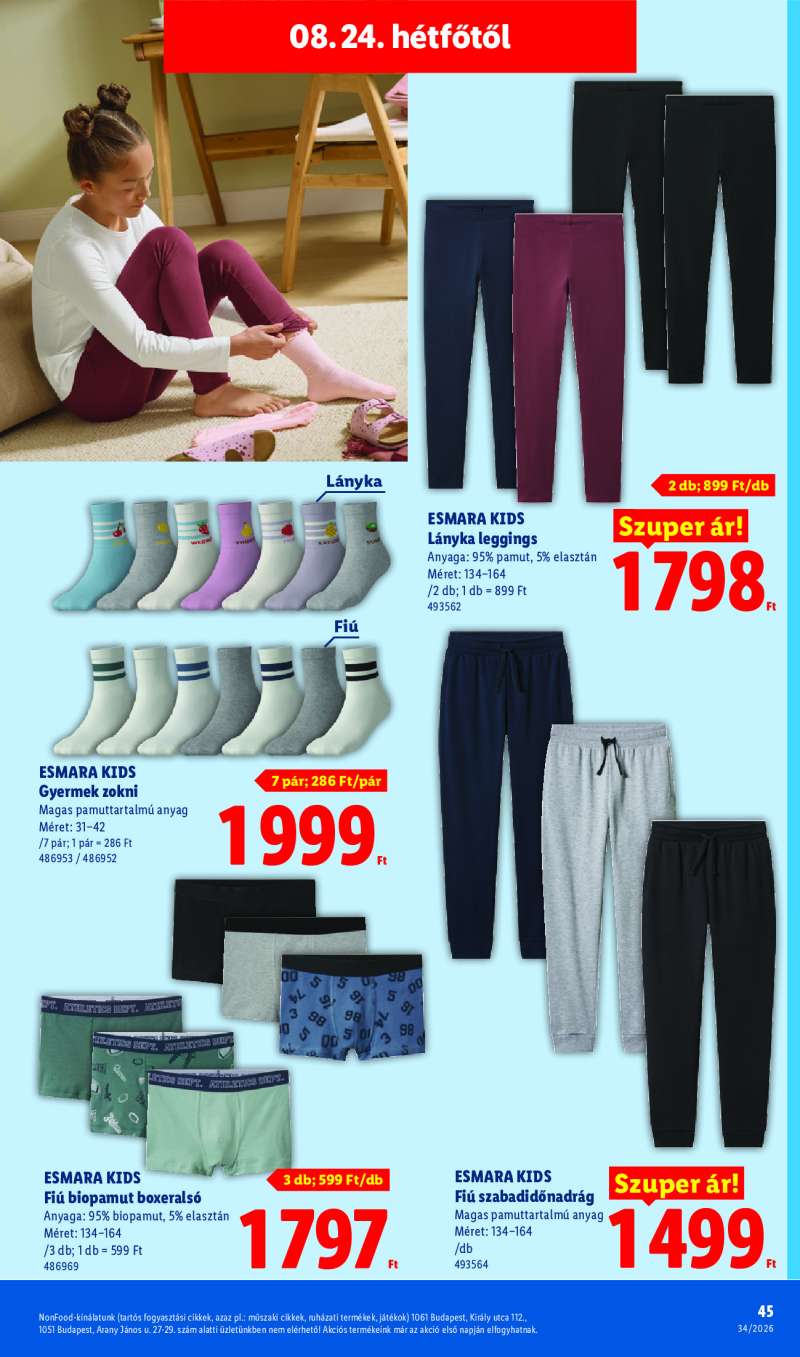 Lidl Érvényes 08.19-től 45 oldal