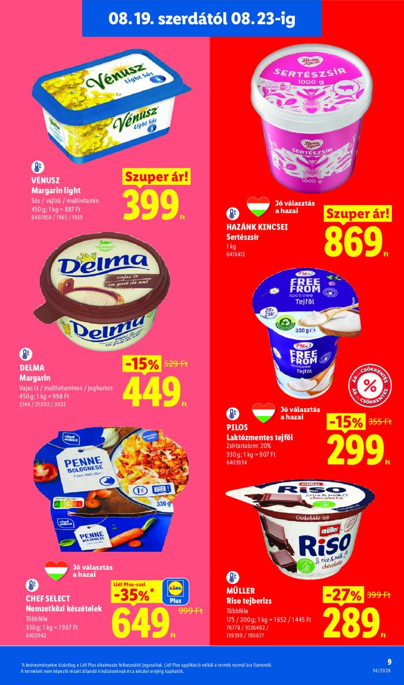 Lidl Érvényes 08.19-től 9 oldal