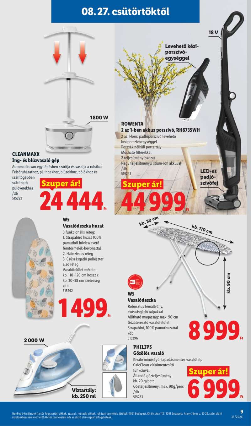 Lidl Akciós Újság NonFood 9 oldal