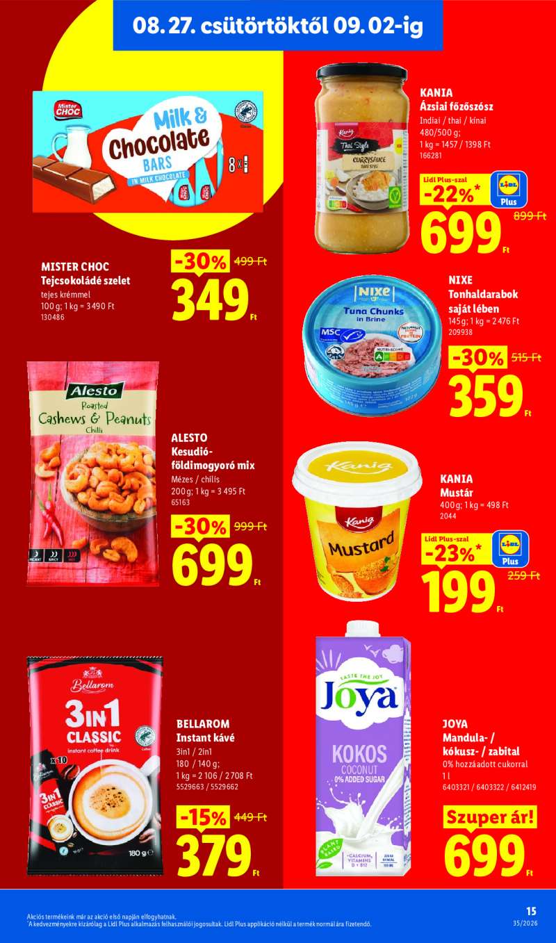 Lidl Érvényes 08.27-től 15 oldal