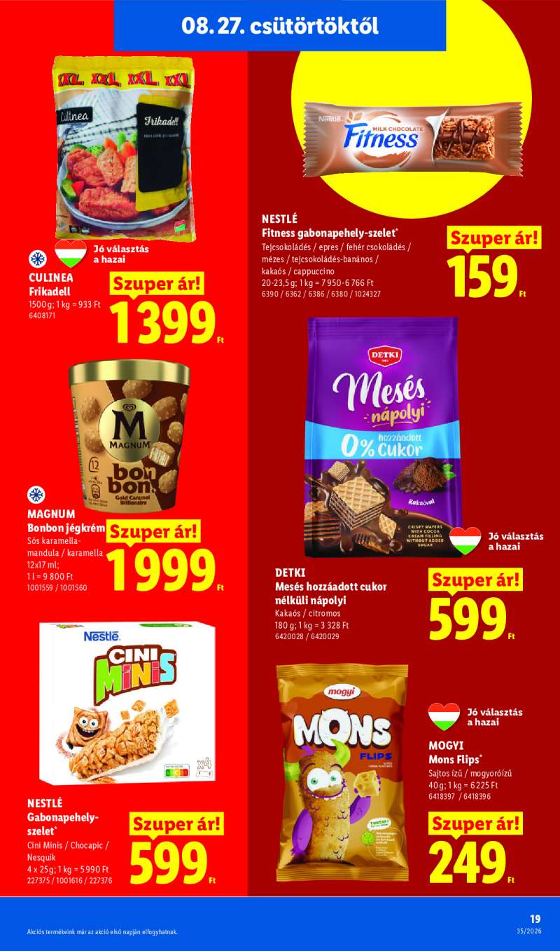 Lidl Érvényes 08.27-től 19 oldal