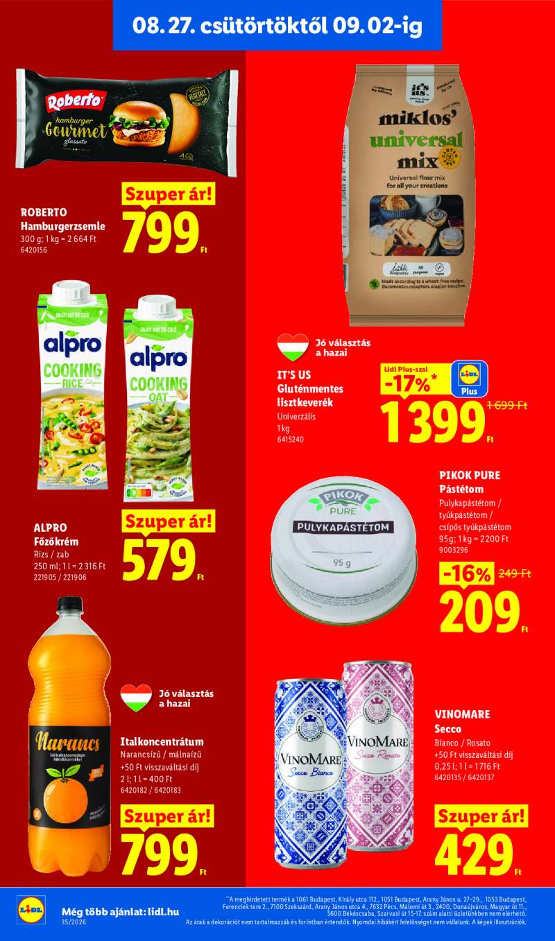 Lidl Érvényes 08.27-től 20 oldal