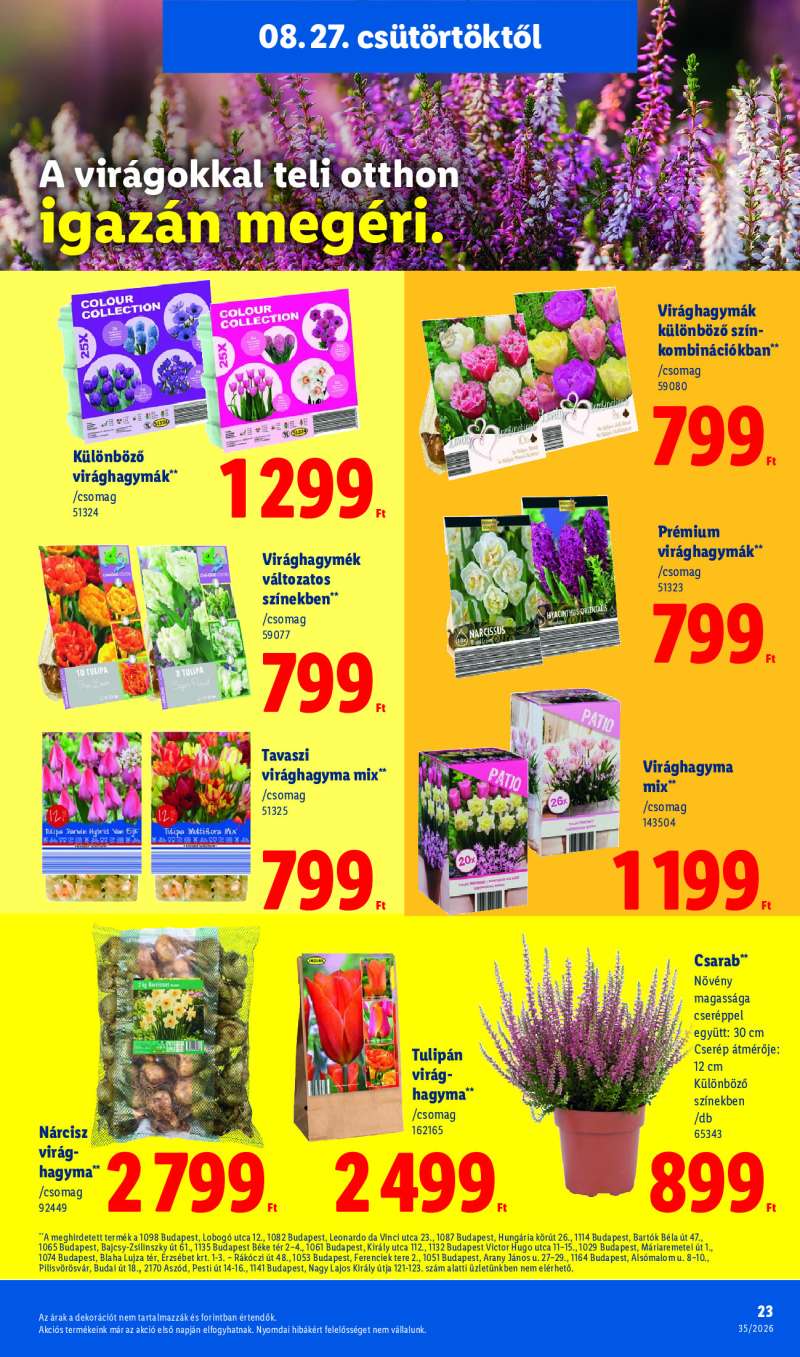 Lidl Érvényes 08.27-től 23 oldal