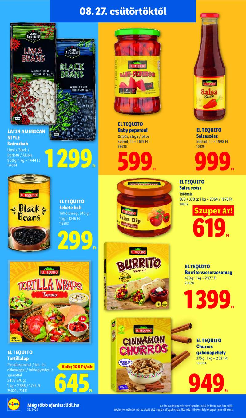 Lidl Érvényes 08.27-től 26 oldal