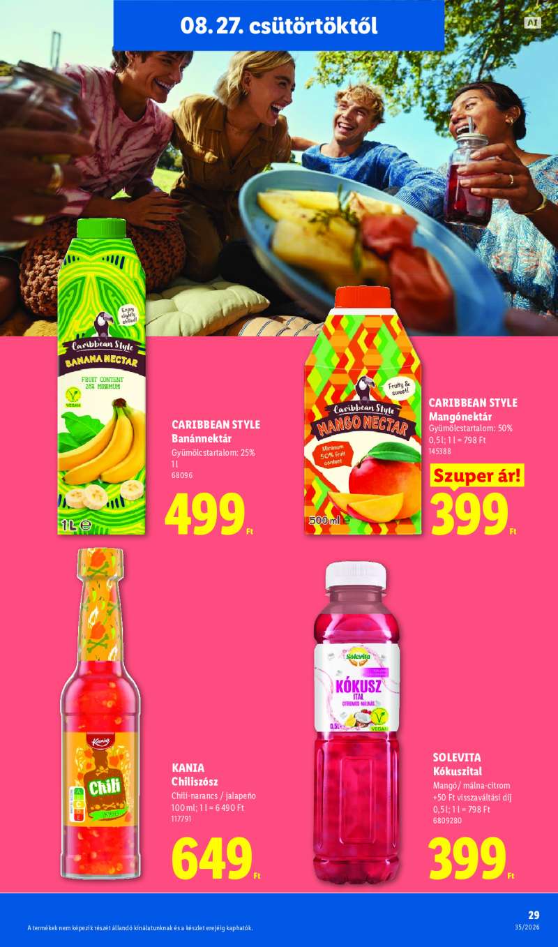 Lidl Érvényes 08.27-től 29 oldal