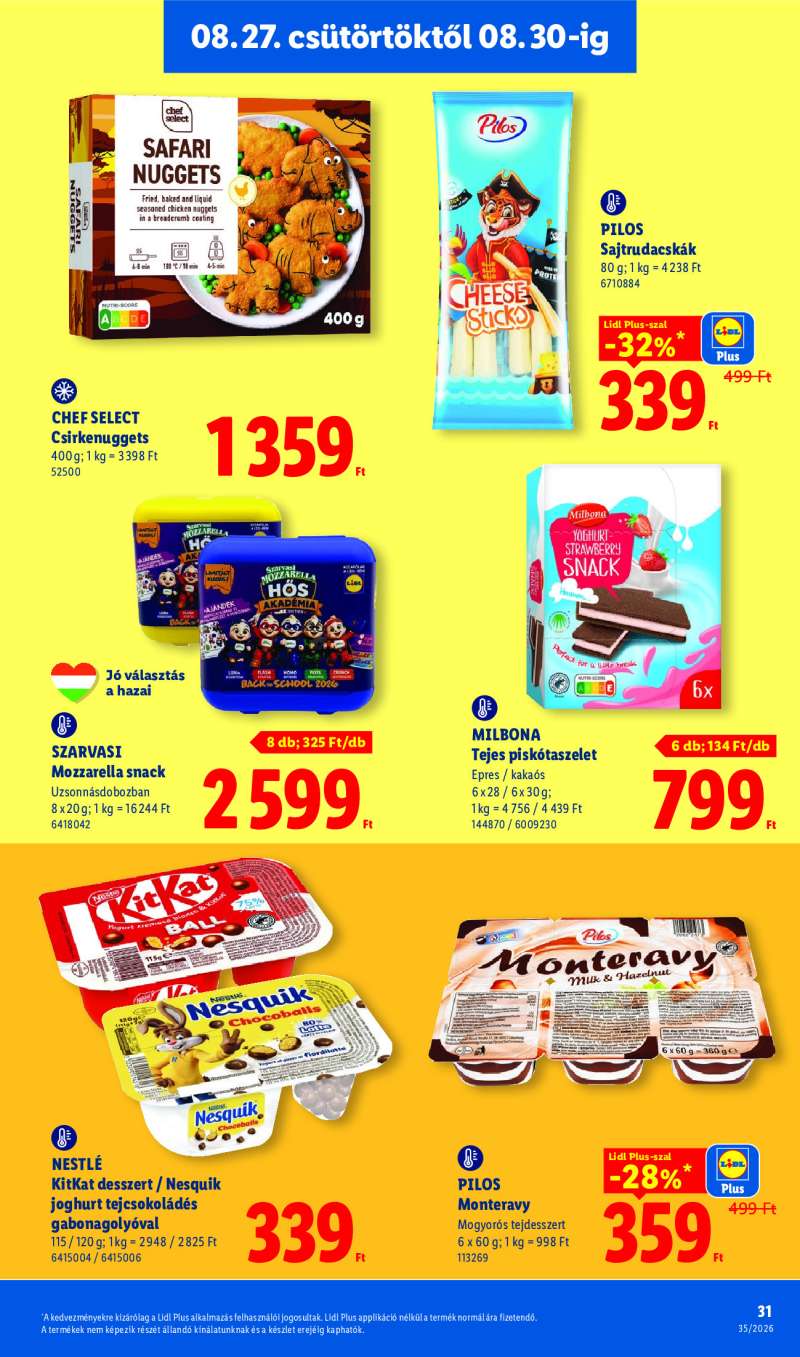 Lidl Érvényes 08.27-től 31 oldal
