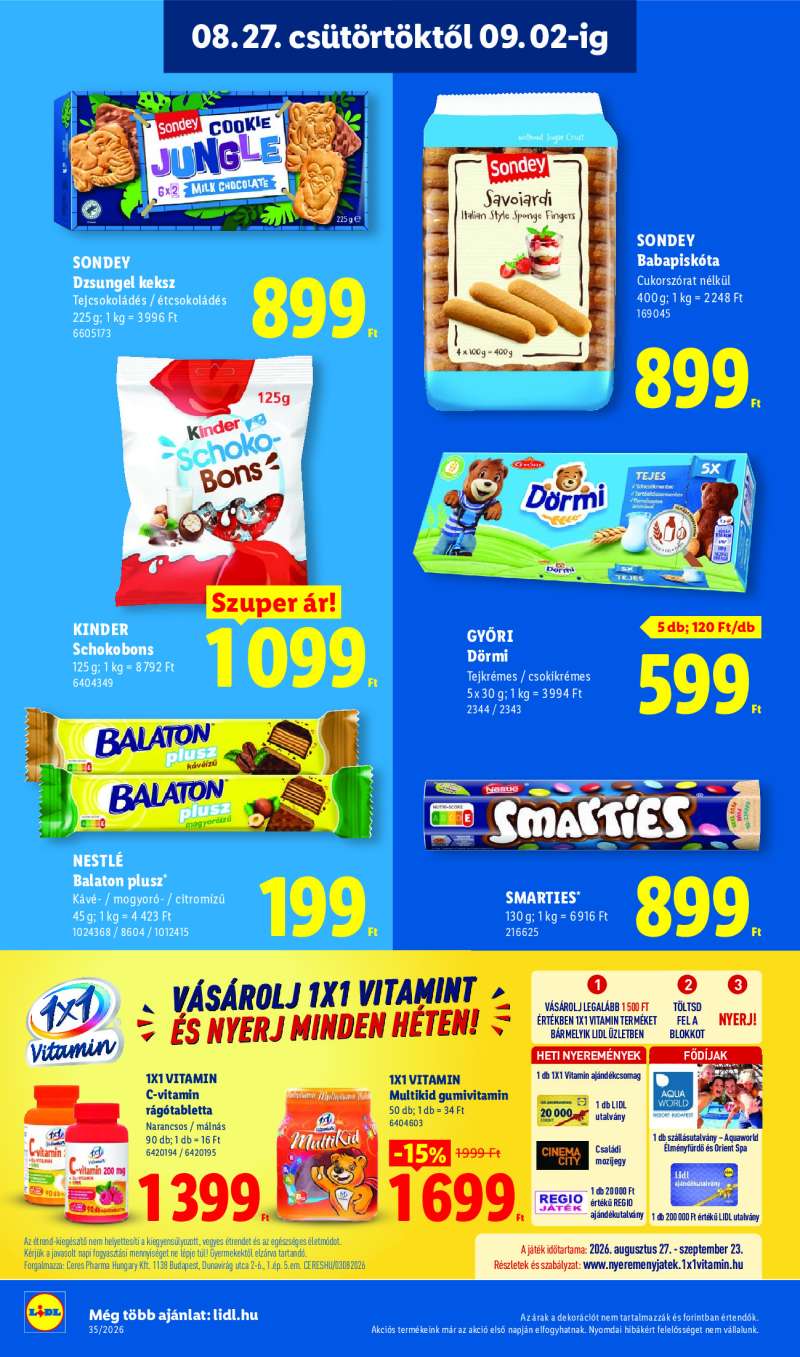 Lidl Érvényes 08.27-től 32 oldal