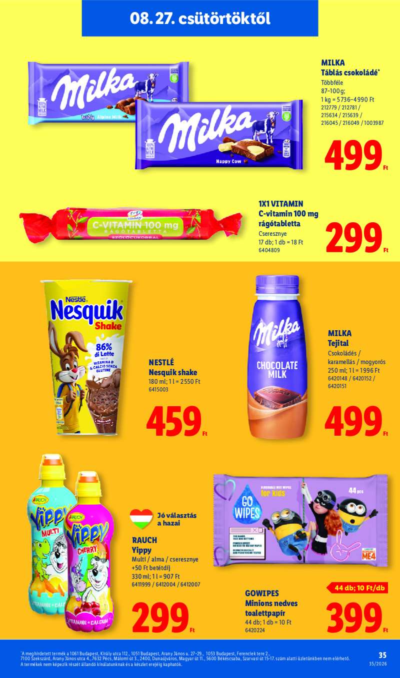 Lidl Érvényes 08.27-től 35 oldal