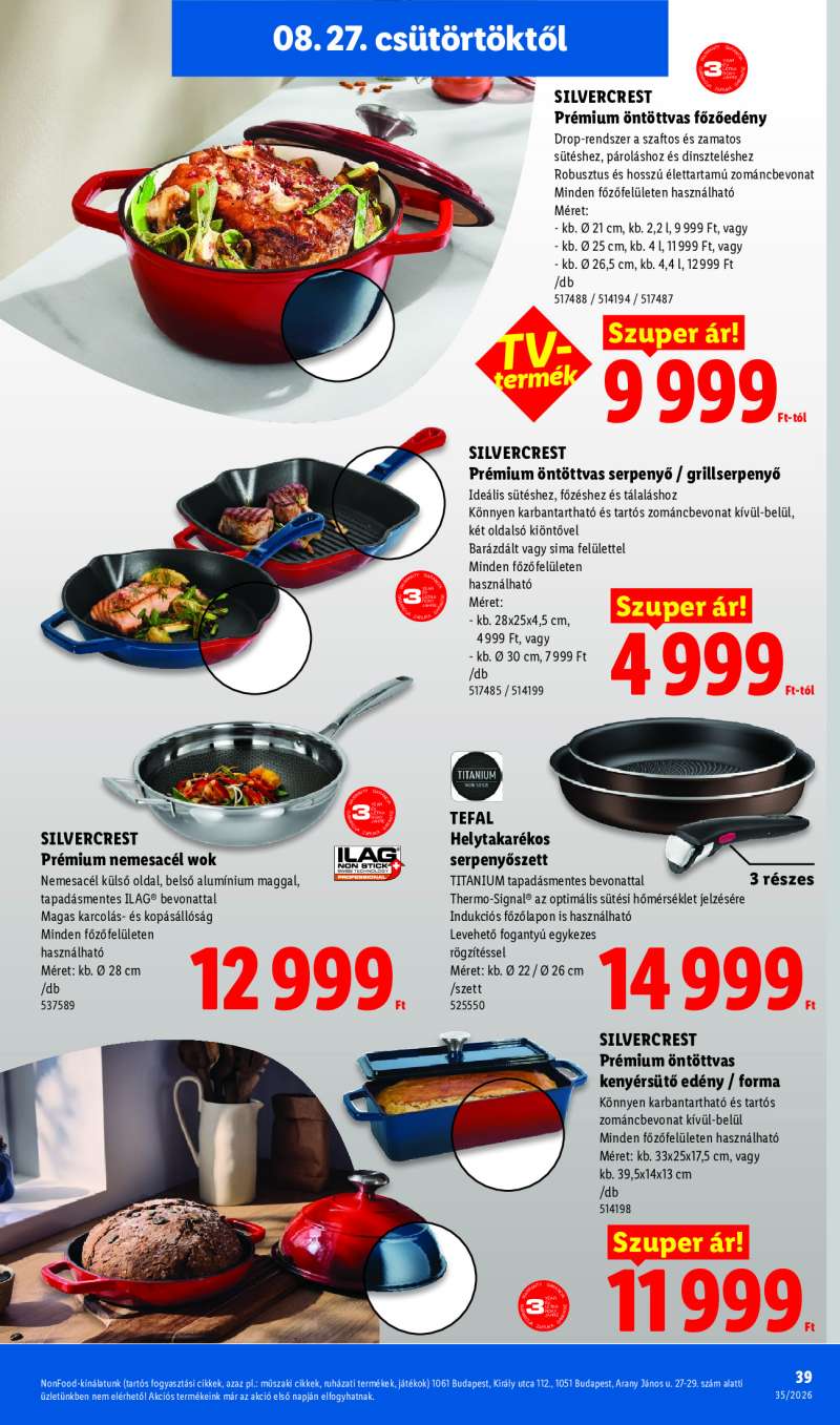 Lidl Érvényes 08.27-től 39 oldal