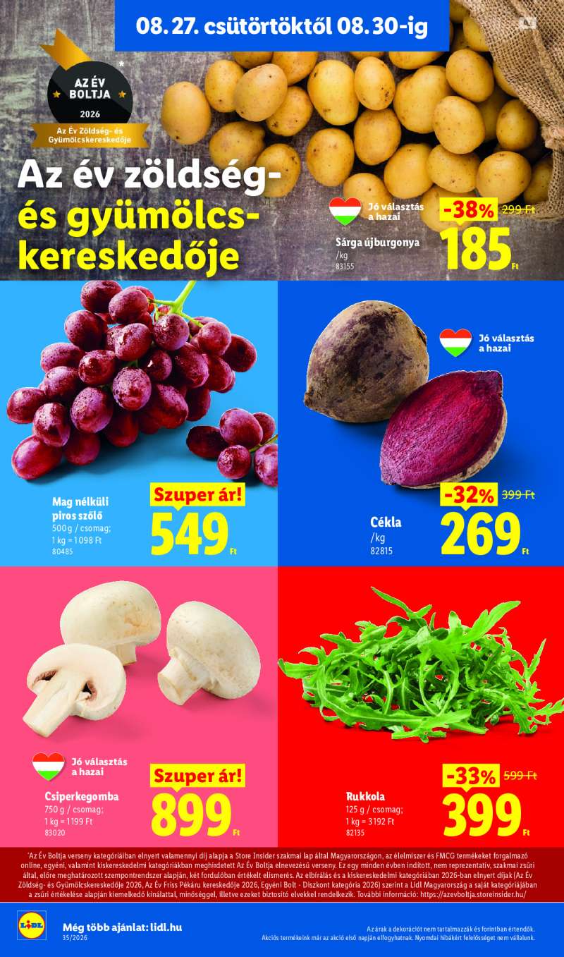 Lidl Érvényes 08.27-től 4 oldal