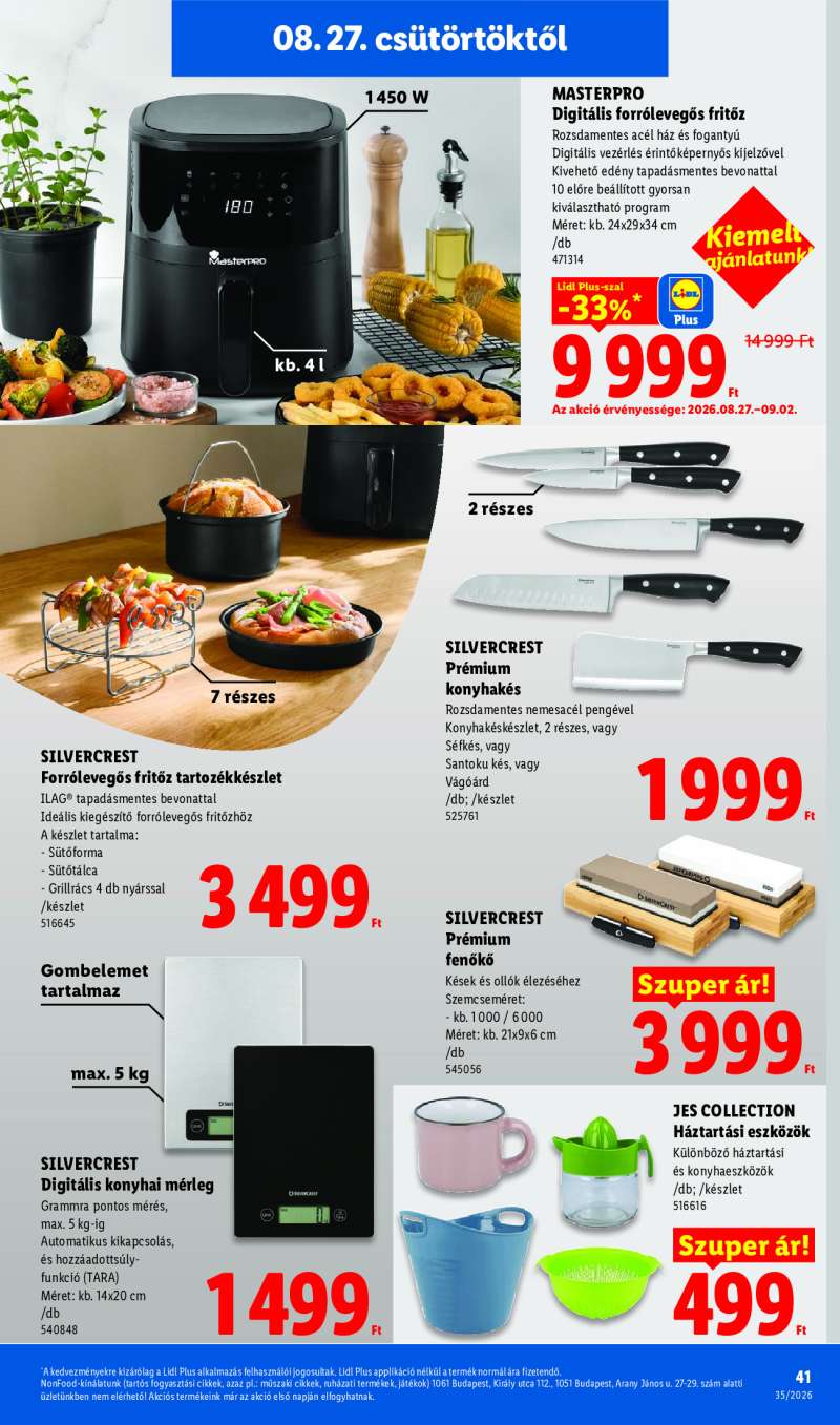Lidl Érvényes 08.27-től 41 oldal