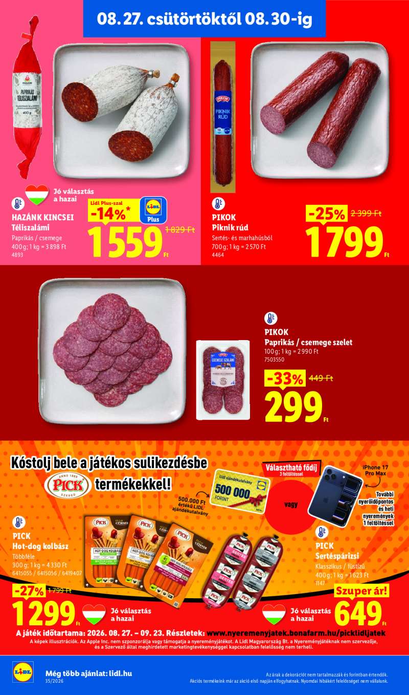 Lidl Érvényes 08.27-től 8 oldal